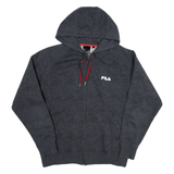FILA Womens Grey Hoodie Full Zip M