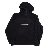 CHAMPION Womens Black Hoodie L
