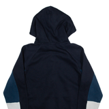 CHAMPION Womens Blue Hoodie Full Zip S
