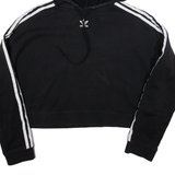 ADIDAS Womens Black Hoodie UK 10