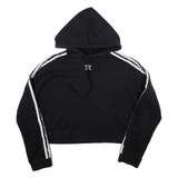 ADIDAS Womens Black Hoodie UK 10