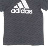 ADIDAS Boys T-Shirt Grey Crew Neck L