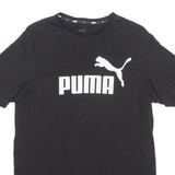 PUMA Mens T-Shirt Black Crew Neck M