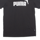 PUMA Mens T-Shirt Black Crew Neck M