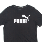 PUMA Mens T-Shirt Black Crew Neck M
