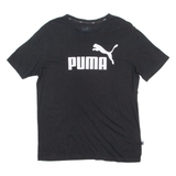 PUMA Mens T-Shirt Black Crew Neck M