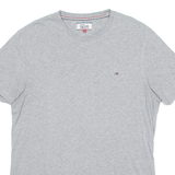 TOMMY HILFIGER Mens T-Shirt Grey Crew Neck L