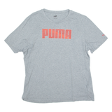 PUMA Mens T-Shirt Grey Crew Neck 2XL