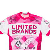 AK APPAREL Cycling Mens Jersey Pink 1/2 Zip M