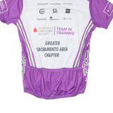 F2R Cycling Mens Jersey Purple 1/2 Zip L