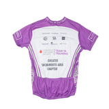 F2R Cycling Mens Jersey Purple 1/2 Zip L