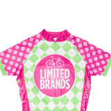 PRIMAL Cycling Mens Jersey Pink 1/2 Zip M