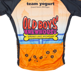 Cycling Mens Jersey Orange USA 1/2 Zip L