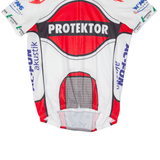 SWISS QUALITY Cycling Full Zip Mens Jersey White L