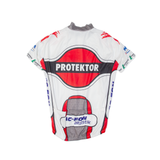 SWISS QUALITY Cycling Full Zip Mens Jersey White L