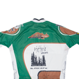 BIO RACER Cycling Full Zip Mens Jersey Green L