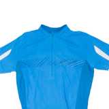 ZIENER Cycling Mens Jersey Blue 1/4 Zip XL