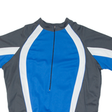 Cycling Full Zip Mens Jersey Blue XL