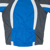 Cycling Full Zip Mens Jersey Blue XL