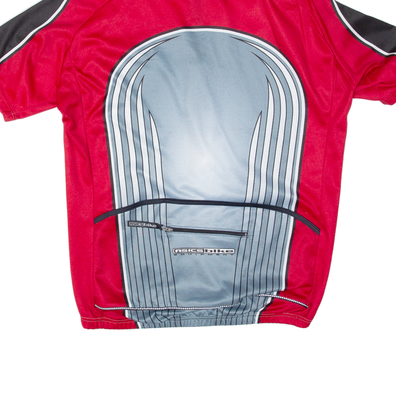 ASICS Cycling Mens Jersey Silver 1/2 Zip XL