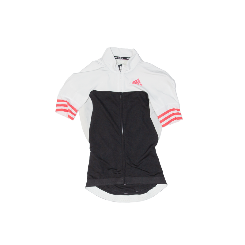 ADIDAS Cycling Full Zip Womens Jersey Black XXS
