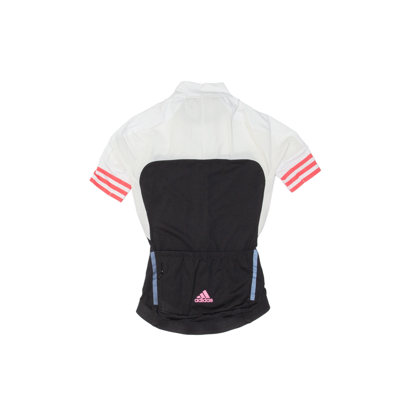 ADIDAS Cycling Full Zip Womens Jersey Black XXS