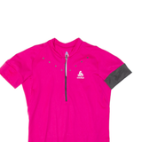 ODLO Cycling Womens Jersey Pink 1/2 Zip M