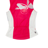 BRIKO Cycling Womens Jersey Pink Sleeveless 1/4 Zip M