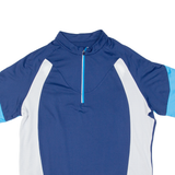 INOC Cycling Mens Jersey Blue 1/4 Zip 2XL
