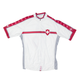 SUGO Cycling Mens Jersey White 1/2 Zip S