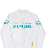 89 SPORT Cycling Full Zip Mens Jersey White Long Sleeve M