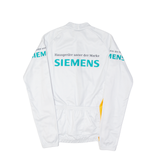 89 SPORT Cycling Full Zip Mens Jersey White Long Sleeve M