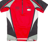 LOFFLER Cycling Mens Jersey Red 1/2 Zip M