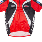 GOLDEST Cycling Mens Jersey Red 1/4 Zip L