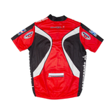 GOLDEST Cycling Mens Jersey Red 1/4 Zip L