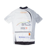 Cycling Mens Jersey White 1/4 Zip M