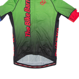 JAKROO Cycling Full Zip Mens Jersey Green S