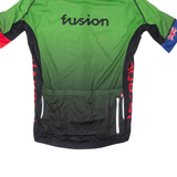 JAKROO Cycling Full Zip Mens Jersey Green S