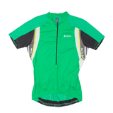OLDO Cycling Mens Jersey Green 1/2 Zip L