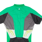 OLDO Cycling Mens Jersey Green 1/2 Zip L