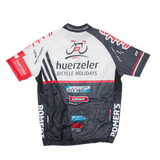 HUERZELER Cycling Full Zip Mens Jersey Black L