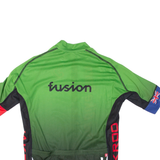 JAKROO Cycling Full Zip Mens Jersey Green S
