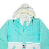 K.WAY Mens Windbreaker Jacket Green Hooded 2XL