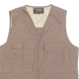 BRUGI Mens Waistcoat Brown M