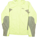 JACK WOLFSKIN Womens Rain Jacket Green Hooded UK 10
