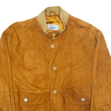 GAZA Mens Biker Jacket Brown L