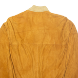 GAZA Mens Biker Jacket Brown L