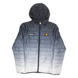ELLESSE Mens Puffer Coat Grey Hooded S