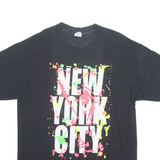 ALSTYLE New York City Mens T-Shirt Black Crew Neck L