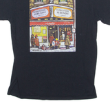 GILDAN Schwartz's Mens T-Shirt Black Crew Neck M